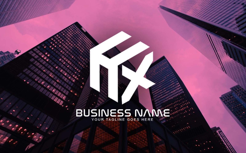 professional hx letter logo design for your business brand identity original