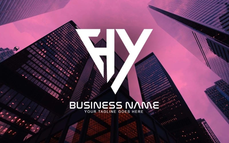 professional hy letter logo design for your business brand identity original
