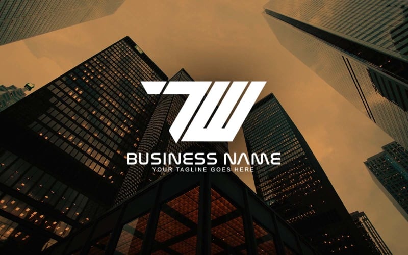 professional iw letter logo design for your business brand identity original