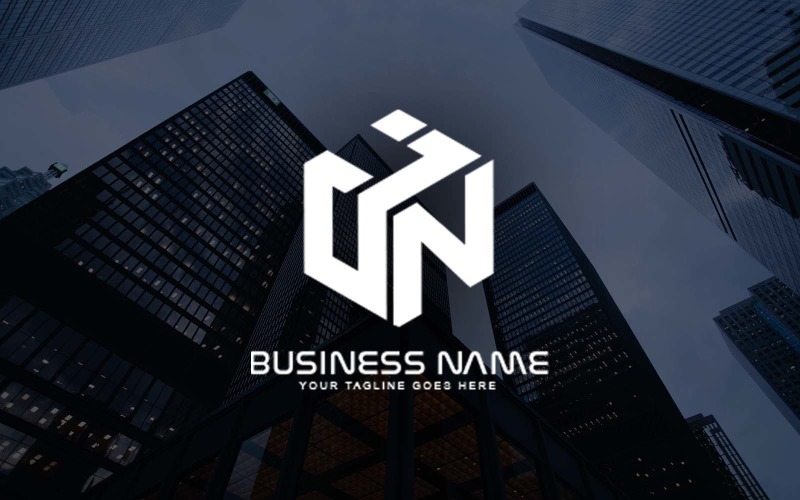 professional jn letter logo design for your business brand identity original