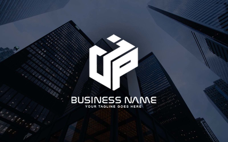 professional jp letter logo design for your business brand identity original
