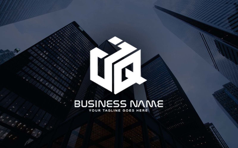 professional jq letter logo design for your business brand identity original