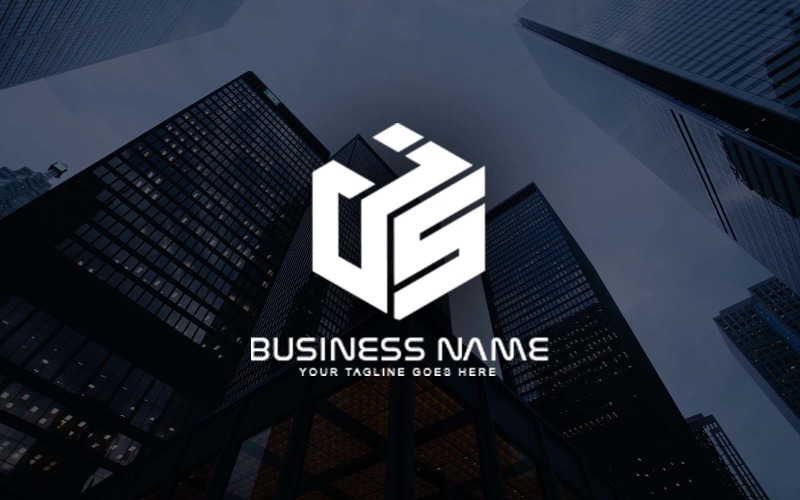 professional js letter logo design for your business brand identity original
