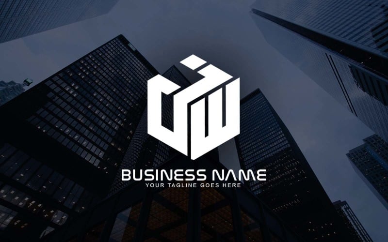 professional jw letter logo design for your business brand identity original