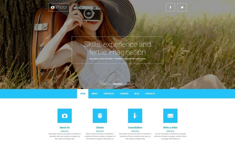 professional photography joomla template original