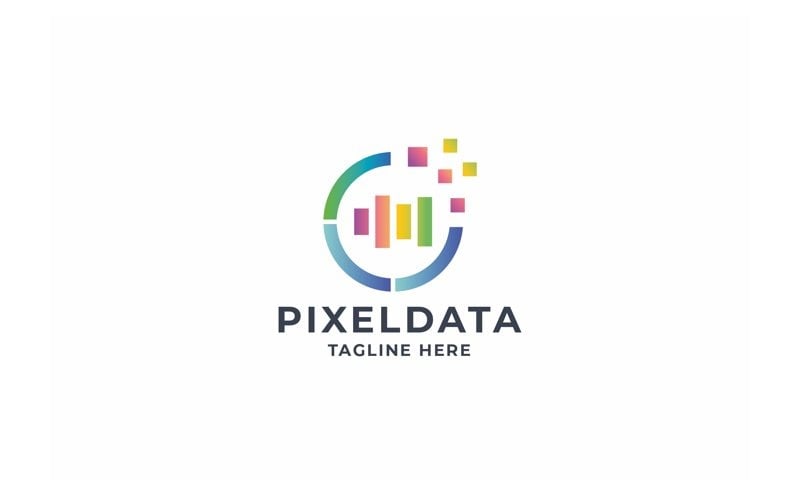 professional pixel data logo original