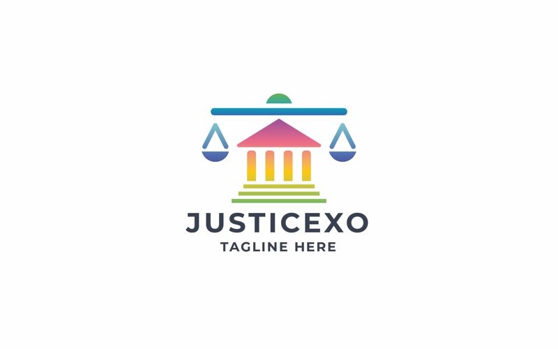professional pixel justice logo original