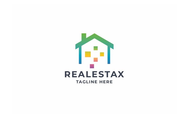professional pixel real estate logo original