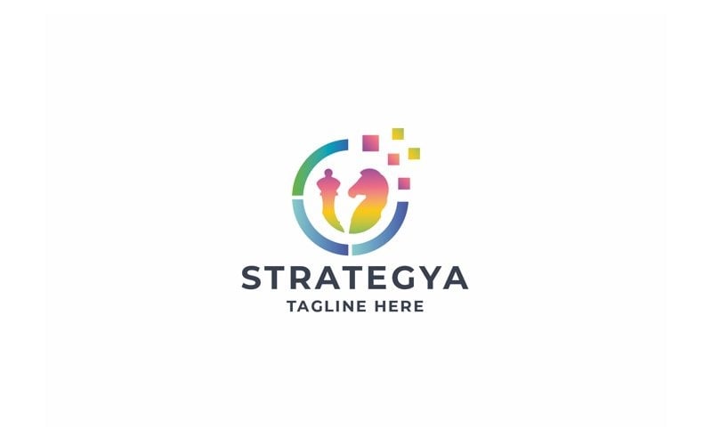 professional pixel strategy logo original