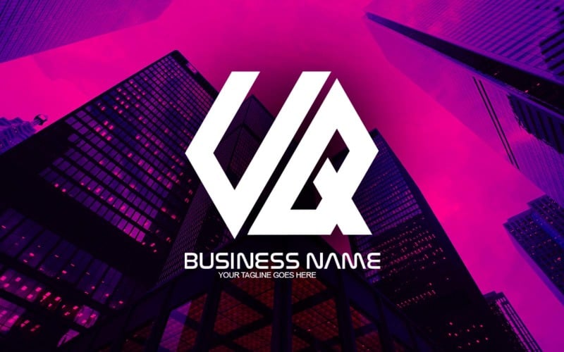 professional polygonal uq letter logo design for your business brand identity original