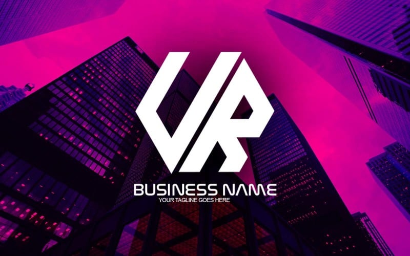 professional polygonal ur letter logo design for your business brand identity original