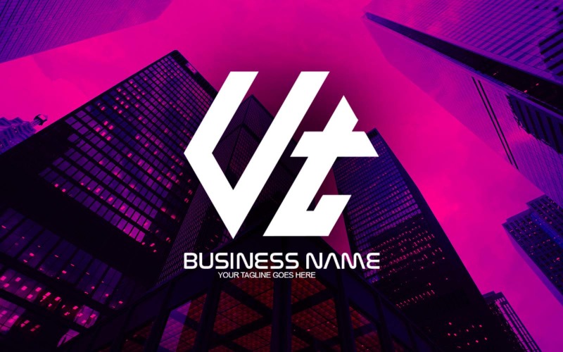 professional polygonal ut letter logo design for your business brand identity original