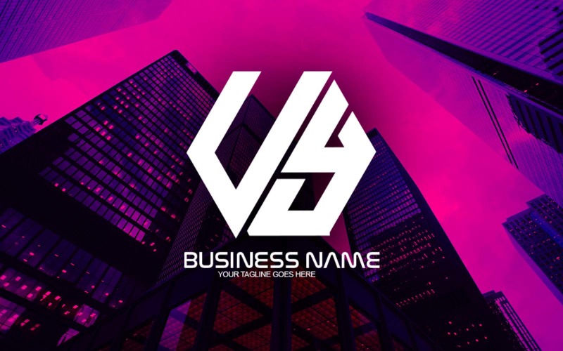 professional polygonal uy letter logo design for your business brand identity original