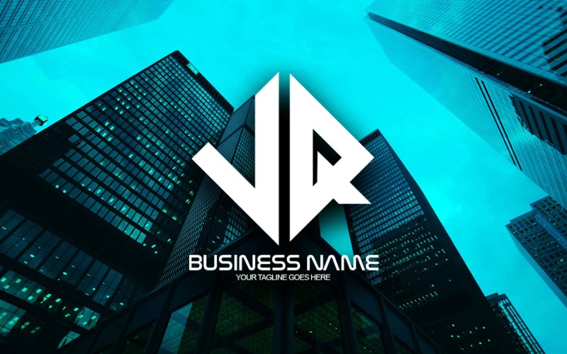 professional polygonal vq letter logo design for your business brand identity original
