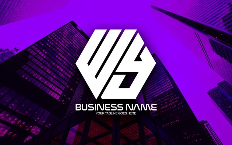 professional polygonal wy letter logo design for your business brand identity original