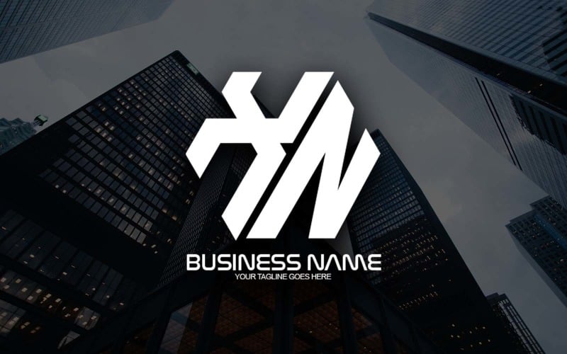 professional polygonal xn letter logo design for your business brand identity original
