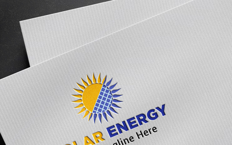 professional solar company logo template original