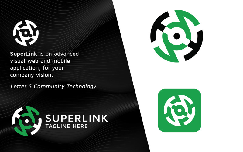 professional super link logo original