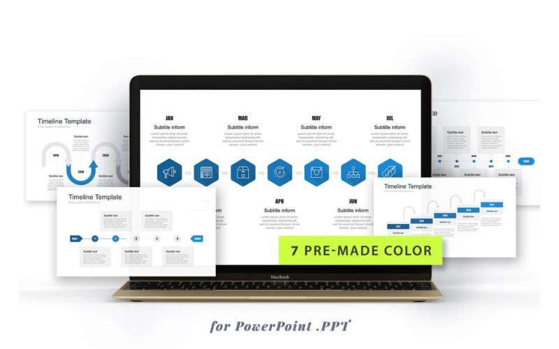professional timeline powerpoint template original