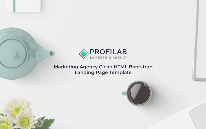 profilab marketing agency clean html bootstrap landing page template original