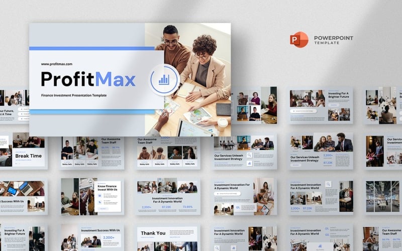 profitmax financial investment powerpoint template original