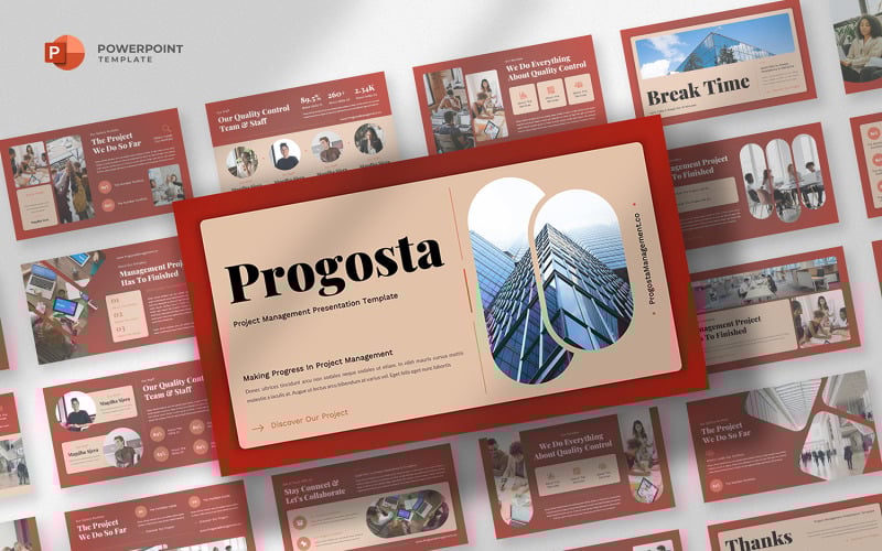 progosta project management powerpoint template original