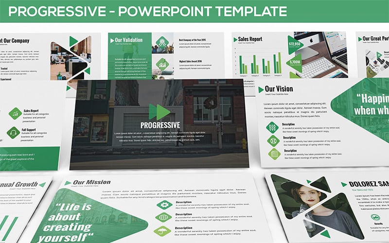 progressive powerpoint template original