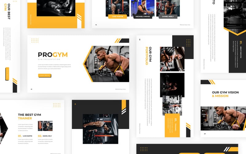 progym gym powerpoint template original