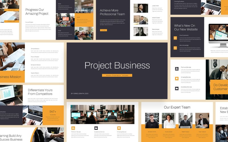 project business powerpoint template original