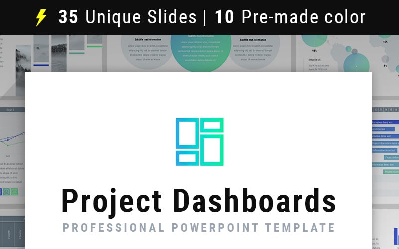 project dashboards for powerpoint template original