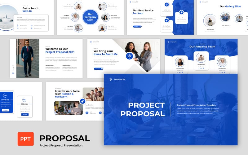 project proposal business presentation powerpoint template original