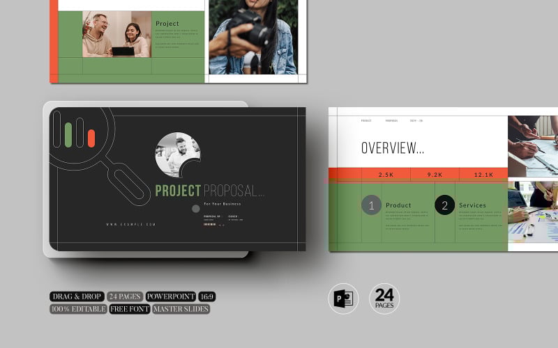 project proposal powerpoint template pages original