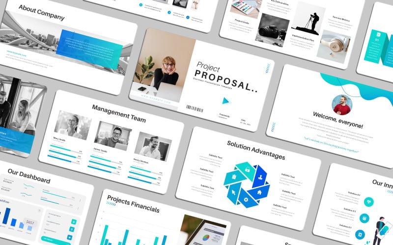 project proposal powerpoint template professional business presentation original