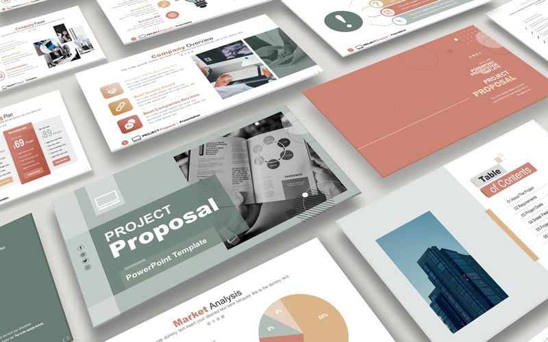 project proposal presentation powerpoint template original