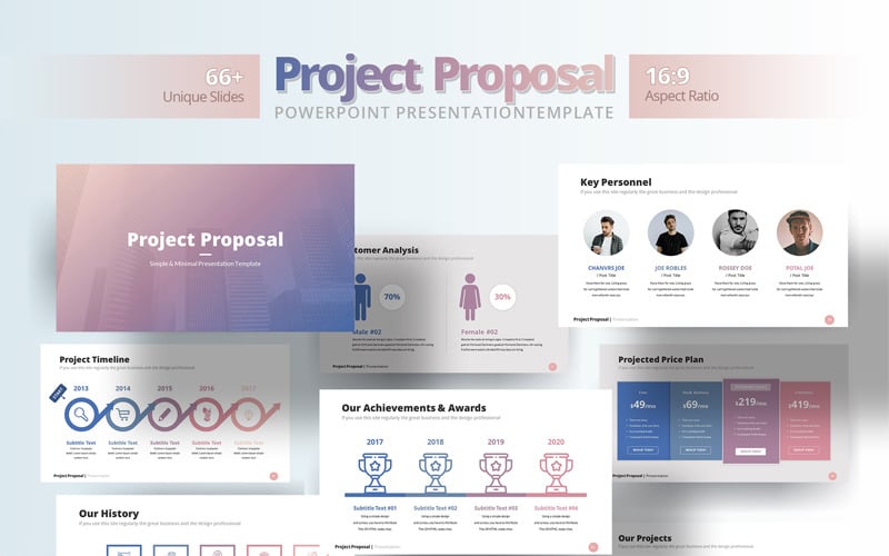 project proposal presentation powerpoint template original