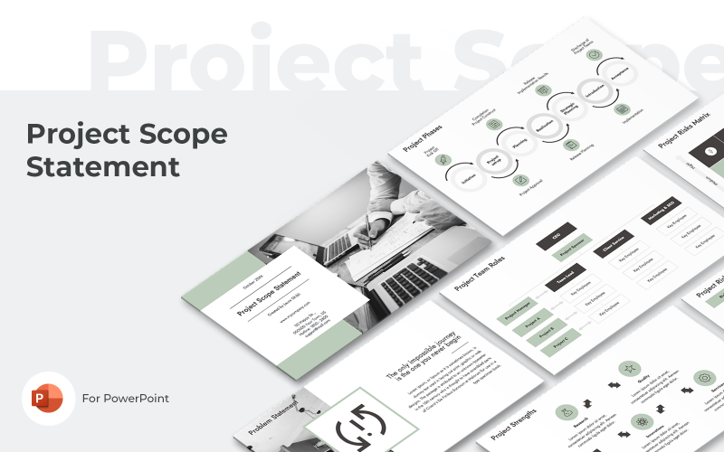 project scope statement powerpoint presentation template original