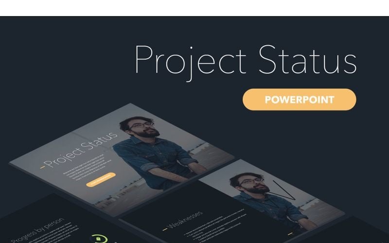 project status powerpoint template original