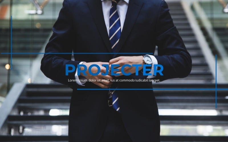 projecter exclusive business powerpoint template original