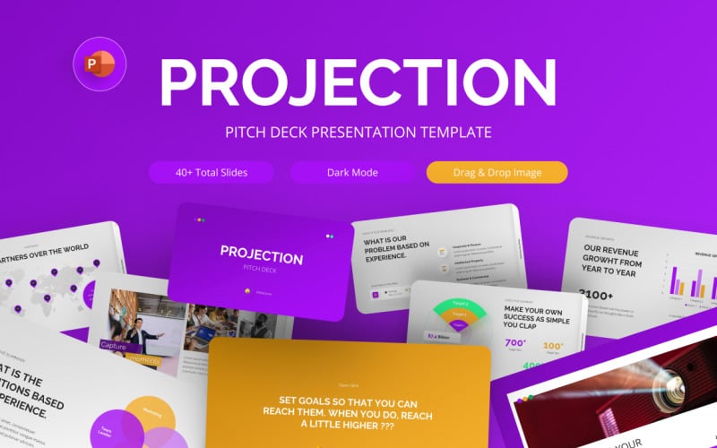 projection pitch deck powerpoint template original