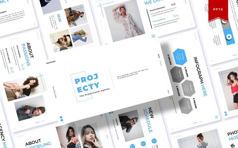 projecty powerpoint template original