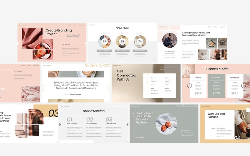 property aesthetic business proposal presentation powerpoint template original