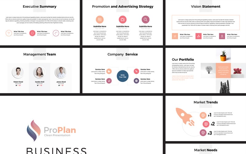 proplan business powerpoint template original