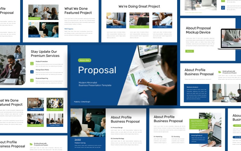 proposal modern minimalist powerpoint template original
