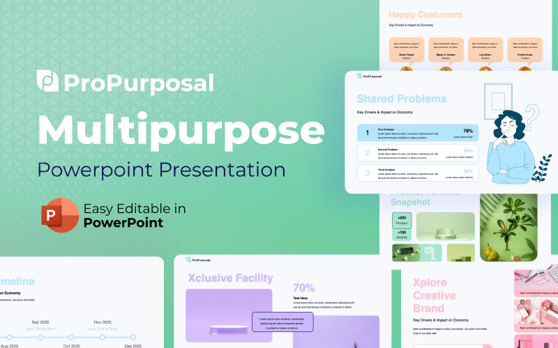 propurposal multipurpose startup powerpoint presentation template original