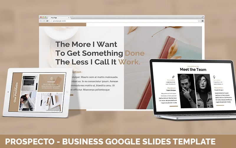 prospecto business powerpoint template original