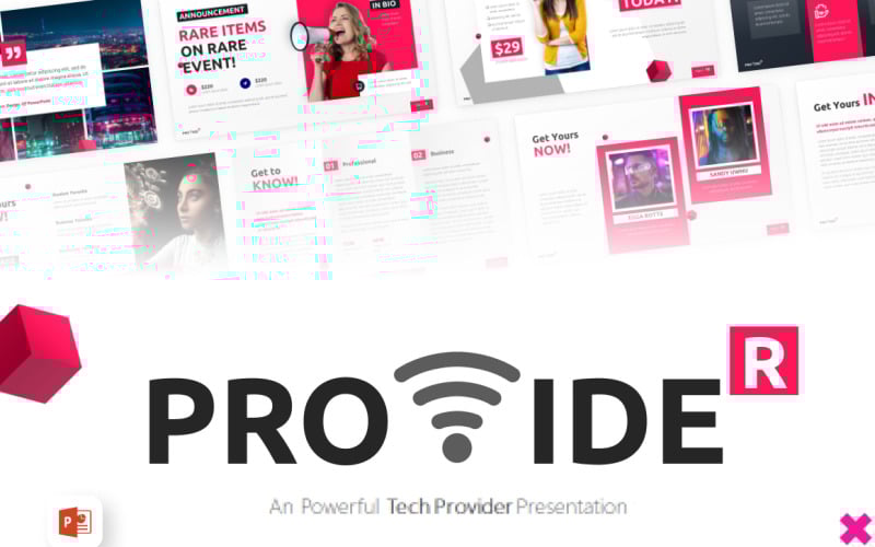 provider technology modern powerpoint template original