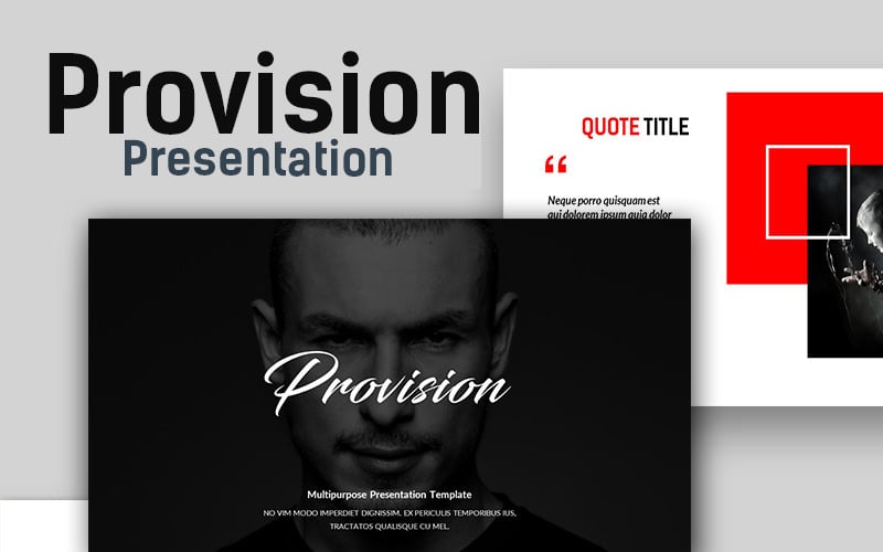 provision creative presentation powerpoint template original
