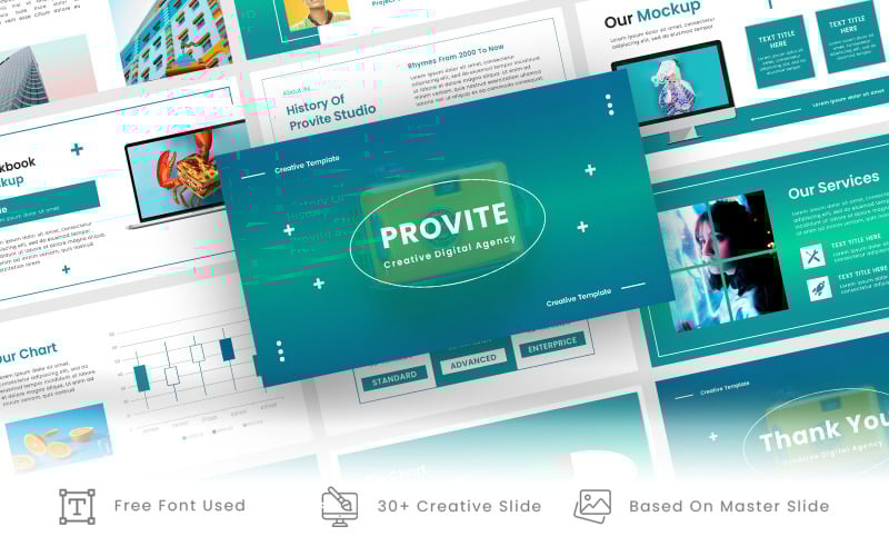 provite creative digital agency business powerpoint template original