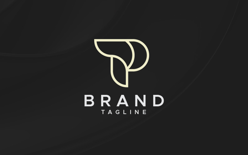 pt or tp letter mark logo design template original