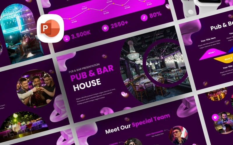 pub and bar powerpoint template original